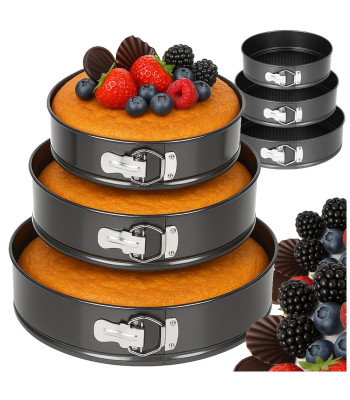 Ümmarguste lahtikäivate koogivormide komplekt, 3 tk, 24 cm, 26 cm ja 28 cm