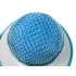 Juhtmevaba Bluetooth-karaokemikrofon kõlari ja häälemodulaatoriga, ümmargune, sinine