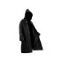 Must kapuutsiga taskusse mahtuv vihmakeep – universaalsuurus, 140 cm / 120 cm / 68 cm