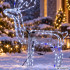 LED-jõulupõder liikuva peaga, 216 LED-i, aiakaunistus, 80 × 93 × 41 cm