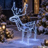 LED-jõulupõder liikuva peaga, 216 LED-i, aiakaunistus, 80 × 93 × 41 cm