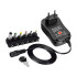 Universaalne reguleeritav toiteadapter USB-väljundiga, 3V–12V, 6 otsikut
