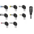 Universaalne reguleeritav toiteadapter USB-väljundiga, 3V–12V, 6 otsikut