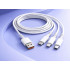 Võrgulaadija telefonile USB-A- ja USB-C-portidega, komplektis 3-ühes kaabel iPhone’ile, 20 W