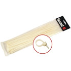 Valged nailonist kaablisidemed, 20 tk, 530x7.6MM