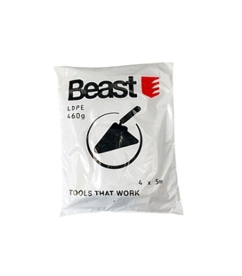 Paks LDPE-kaitsekile ehitus- ja värvimistöödeks 460G 0.025MM 4x5M