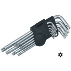 9-osaline keskmise suurusega TRX-avaga Torx-võtmete komplekt, Cr MIDDLE 9X, 10-50
