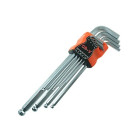 Kuulotsaga pikad kuuskantvõtmed CV LONG 9X, 1.5–10 mm