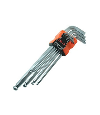 Kuulotsaga pikad kuuskantvõtmed CV LONG 9X, 1.5–10 mm
