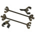 Amortisaatorivedrude tõmmitsate komplekt Heavy Duty, 2 tk, D/F, 380 mm