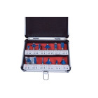 Puidufreeside komplekt PROFI, metallkarbis, 12 tk, 8 mm