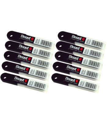 Tapeedinoa murdterad, mustad, 10 segmenti, 10 komplekti, 10x, SK-5, 18 mm, 0,5 mm