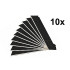 Tapeedinoa murdterad, mustad, 10 segmenti, 10 komplekti, 10x, SK-5, 18 mm, 0,5 mm