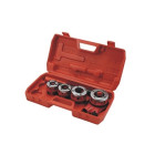Torukeermestajate komplekt kohvris, 7-osaline – 1/2''–3/4''–1''–5/4''