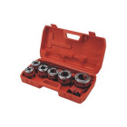 Torude keermestamise tööriistakomplekt kohvris, 1/4″–3/8″–1/2″–3/4″–1″–5/4″, 9X