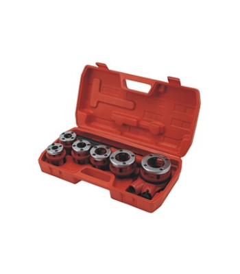 Torude keermestamise tööriistakomplekt kohvris, 1/4″–3/8″–1/2″–3/4″–1″–5/4″, 9X