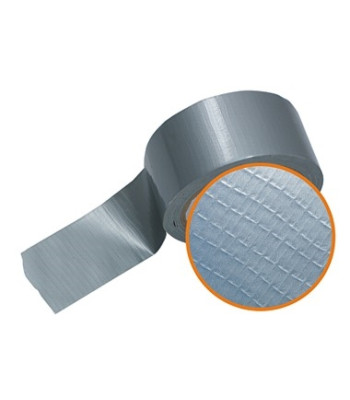 Tugevdatud hõbedane parandusteip Duct Tape Gaffa Reinforced Silver 50MMx10M
