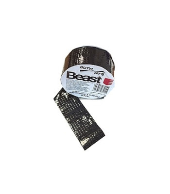 Must ühepoolne veekindel UV-kindel butüülteip 0,8MM x 50MM x 5M
