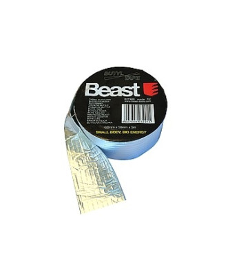 Hõbedane veekindel UV-kindel butüülteip 0,8 mm × 50 mm × 5 m