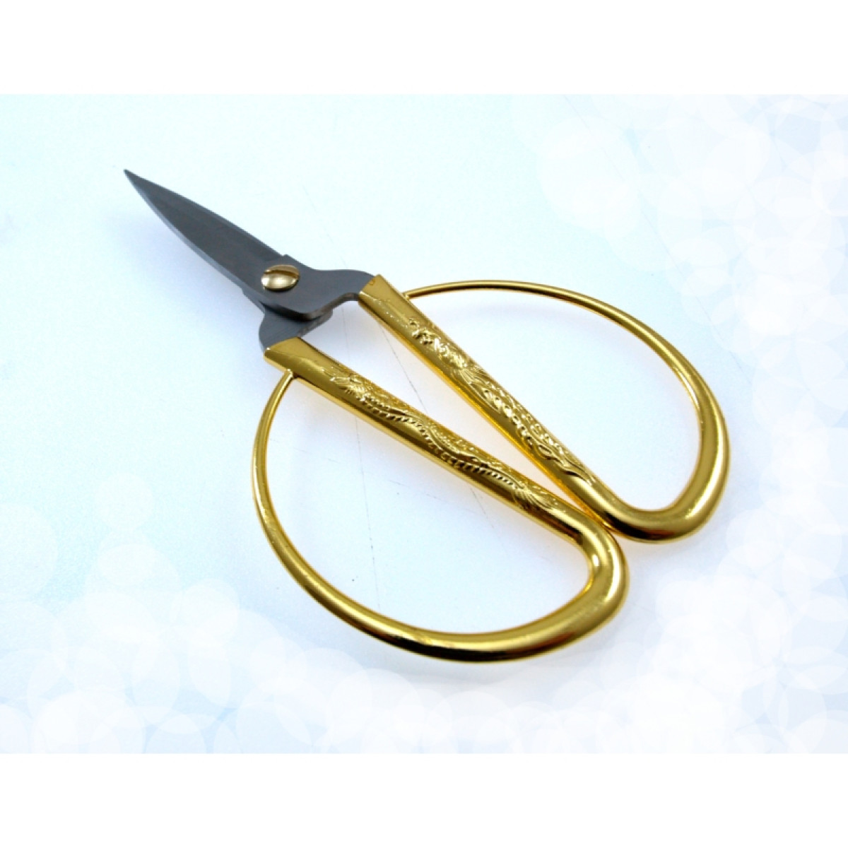 Klassikalised vintage-käärid SK-5 terasest, kuldse fööniksi ja draakoni ornamendiga, 185 mm