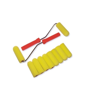 Käsnvärvirullide komplekt, 10 tk – 10X 100MM FOAM 2x25CM 10+2