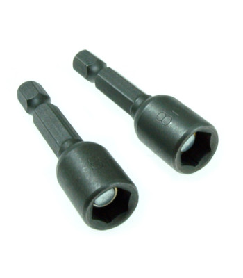 Magnetilised kruvikeeraja padrunotsikud farmer-kruvidele, 2 tk, 8 mm × 48 mm