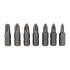 Magnetiliste CR-V kruvikeerajaotsakute komplekt hoidikuga – 33 bitti, 2 adapterit, PZ ×7, PH ×7, SL ×5, HEX ×6, TORX ×7