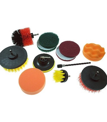 Nailonist trelli puhastusharjad kuuskantvarrega – 12X 1+4+2+2+2+1