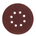Takjakinnitusega lihvkettad, 20 tk, 8 auguga, P120, 125 mm