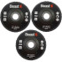 Lamellketas terase, puidu ja plasti lihvimiseks, 3 tk, P80, 125/22 mm