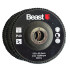 Kõver lamellketas terasele ja puidule, 3 tk, P40, 125/22 mm, FOLDED 3X