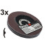 Kumer lamell-lihvketas terasele ja puidule, 3 tk, P60, FOLDED 3X, 125/22MM