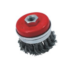 Põimitud terastraadiga pöörlev otsahari COIL CUP RING, M14, 65MM