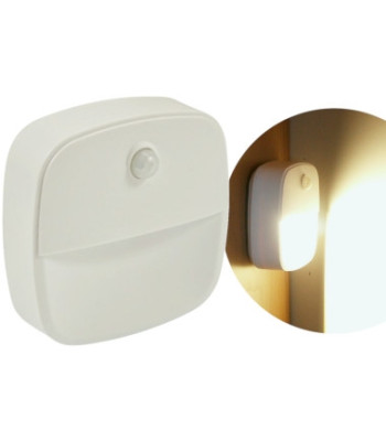Liikumis- ja hämarusanduriga LED-öölamp kleepkinnitusega, 3SMD, 3xAAA