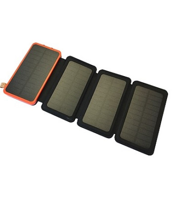 Kokkupandavate päikesepaneelidega akupank ja taskulamp, 20000 mAh, 15.5*8*3.3CM
