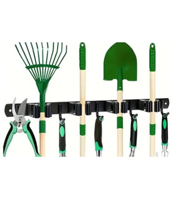 Seinale kinnitatav aiatööriistade ja moppide hoidik 4+5, 49 cm