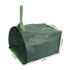 Kokkupandav aiakott lehtedele ja murule, 150 l, D-SHAPE, 59x56x43 cm