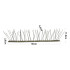 Linnutõrje ogad roostevabast terasest alusega, ogade paigutus 6-4-6-4, 10 × 50 cm, laius 8,5 cm, kõrgus 11,8 cm