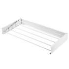 Kokkupandav seinale kinnitatav pesukuivatusrest, valge, ALU FOLDABLE max 25KG, 80x10x40CM