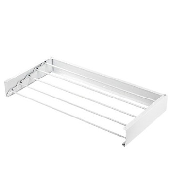 Kokkupandav seinale kinnitatav pesukuivatusrest, valge, ALU FOLDABLE max 25KG, 80x10x40CM