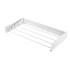 Kokkupandav seinale kinnitatav pesukuivatusrest, valge, ALU FOLDABLE max 25KG, 80x10x40CM