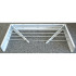 Kokkupandav seinale kinnitatav pesukuivatusrest, valge, ALU FOLDABLE max 25KG, 80x10x40CM