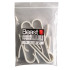 Plastkonksud radiaatorile, dušikabiinile ja uksele, 6 tk, must-valged, 2.5 × 9.5 cm