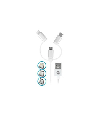 3in1 mikro-USB + 8PIN+-tüüpi C-kaabel