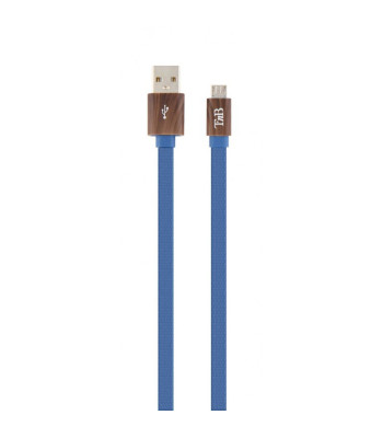 Punutud kaabel USB/mikro USB 1m, sinine