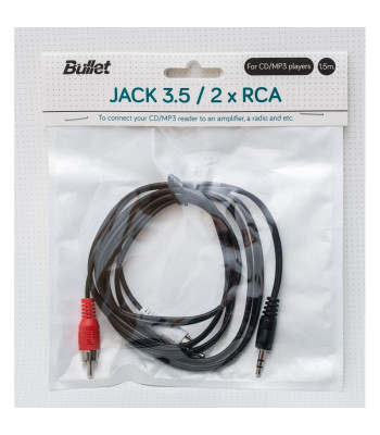 Kaabel JACK3,5 / 2XRCA 1,5m