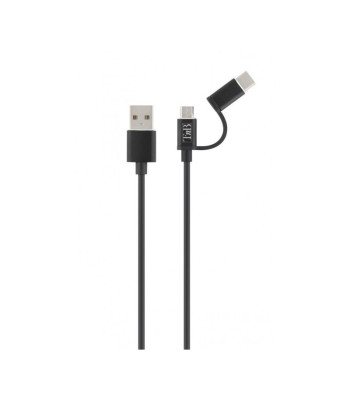 Kaabel USB/ USB-C, 1 m, must