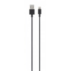 Punutud kaabel USB/Lightning 1m, must