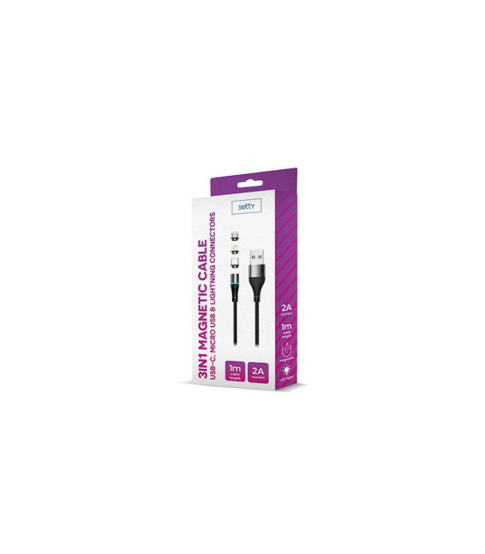 USB magnetkaabel 1m 2A