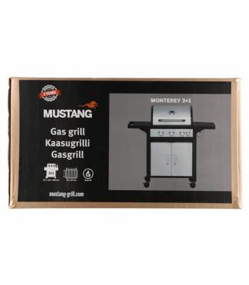 Mustangi gaasigrill Monterey 3 + 1 SST